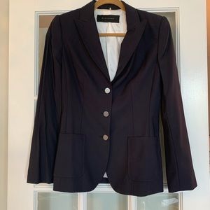 Elie Tahari Navy Blue Light Wool Blazer 6